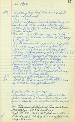 Olson diary, telephone entry 3