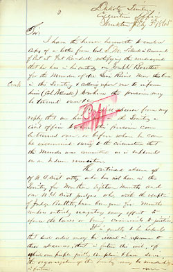 Borrette Letter February 3, 1865