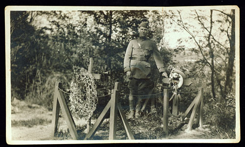 English soldier's grave