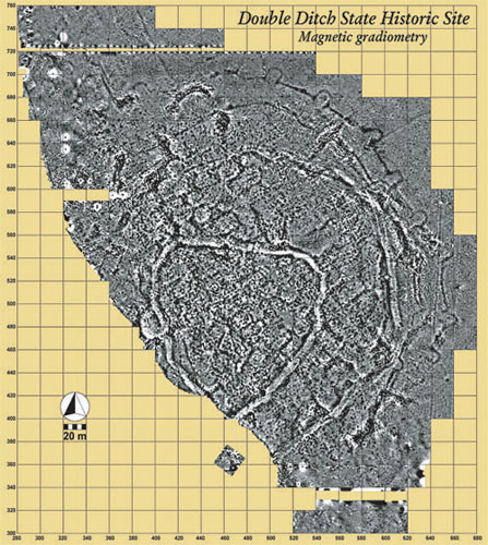 Magnetic Gradiometry of Double Ditch