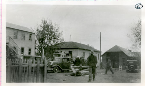 Strikers Attacking a Delivery Truck