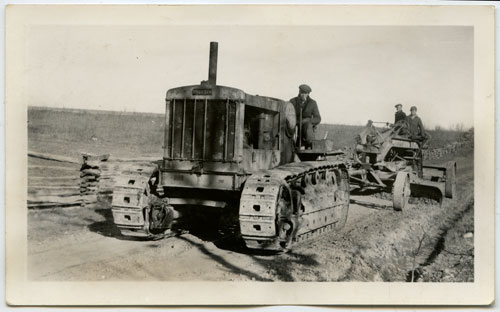 CCC Men on Tractor