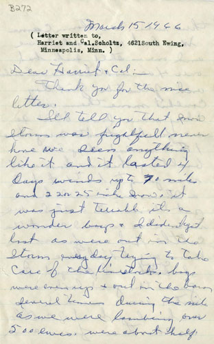 Ida Kellogg Letter Page 1