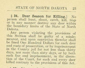 Deer Law 1925