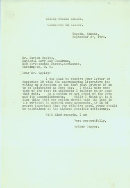 Letter 9-27-1923