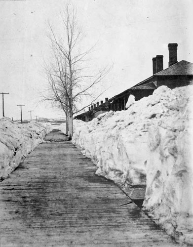 Officer's Quarters in Winter